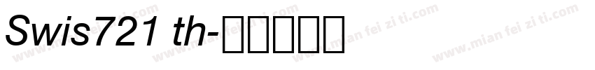 Swis721 th字体转换